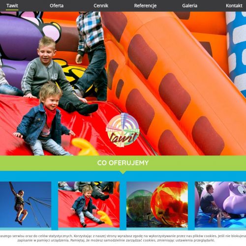 Zjeżdżalnie dmuchane wynajem