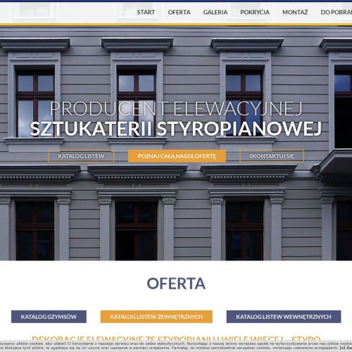 Sztukateria styropianowa łódź