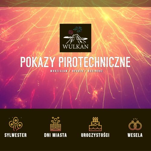 Pokazy fajerwerków na uroczystości śląsk - Katowice