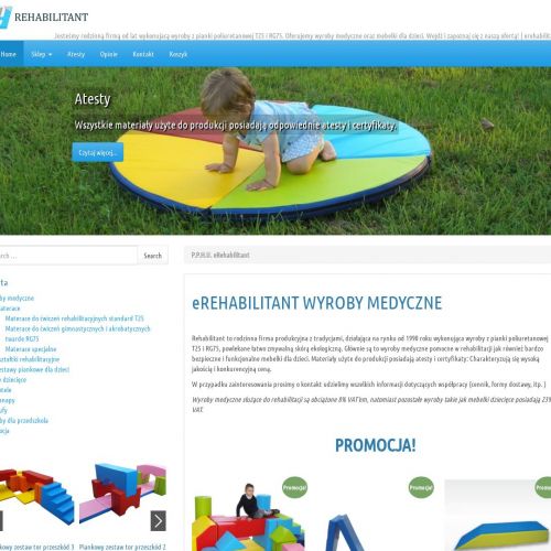 Materac rehabilitacyjny trójdzielny - Rawicz