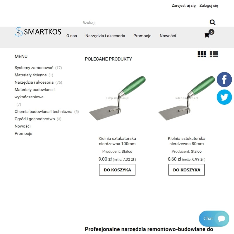 Nożyce do blachy trapezowej