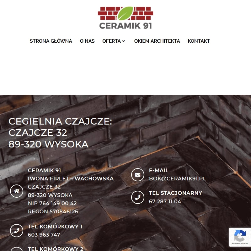 Czerwona cegła dekoracyjna