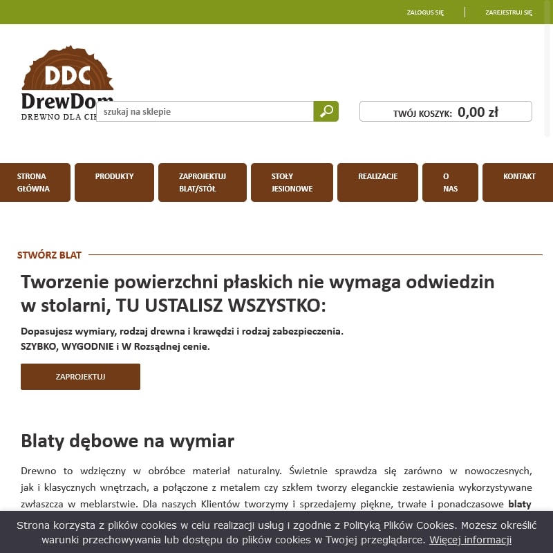 Stoły dębowe producent