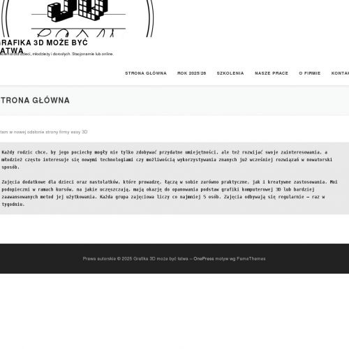 Kurs grafika 3d