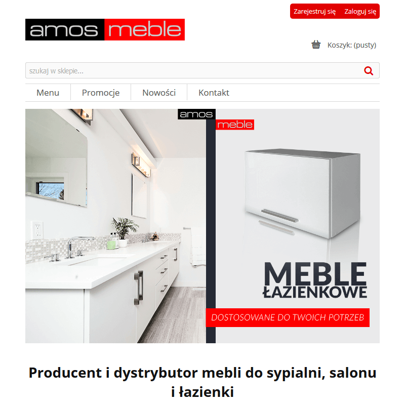 Szafka wisząca połysk na klik push open