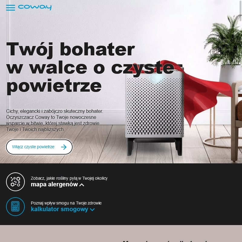 Oczyszczacz powietrza coway storm