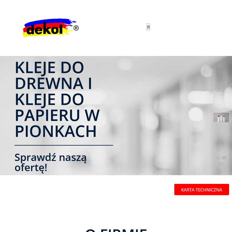 Pojemniki do kleju producent