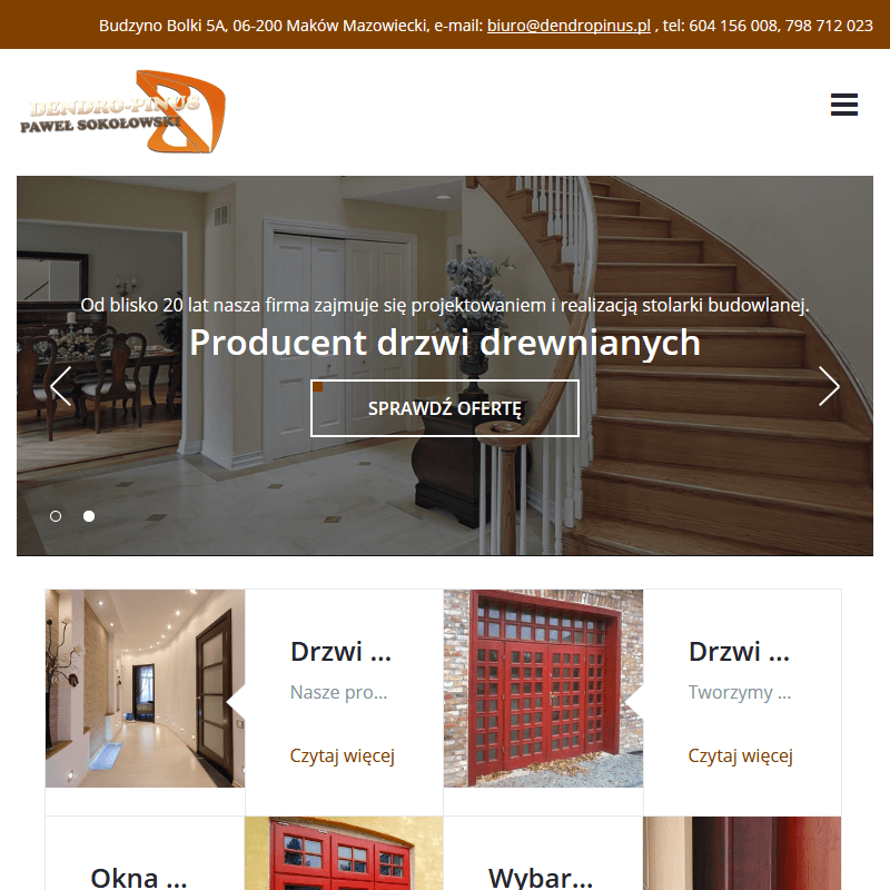 Warszawa - drzwi wewnętrzne drewniane