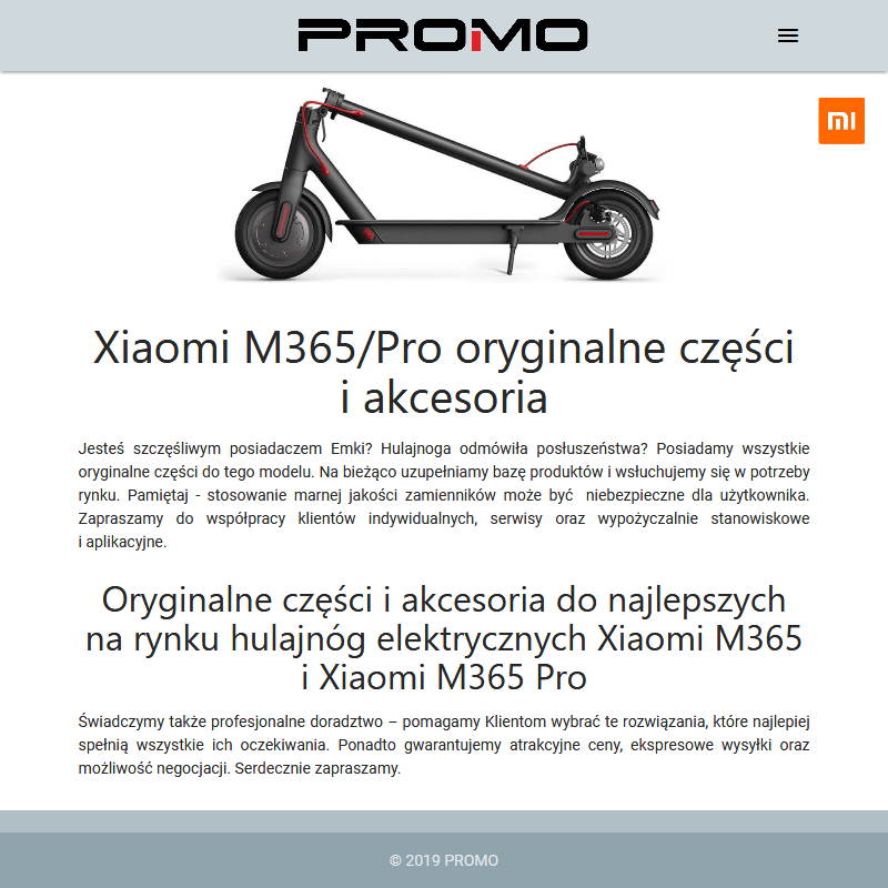 Hulajnoga xiaomi mi electric scooter m365