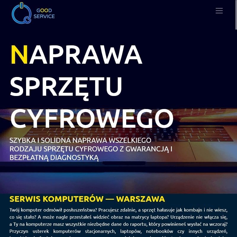 Naprawa laptopów Warszawa