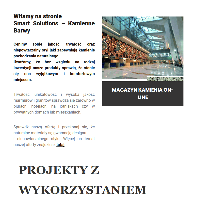 Hurtownia kamienia włoskiego - Warszawa