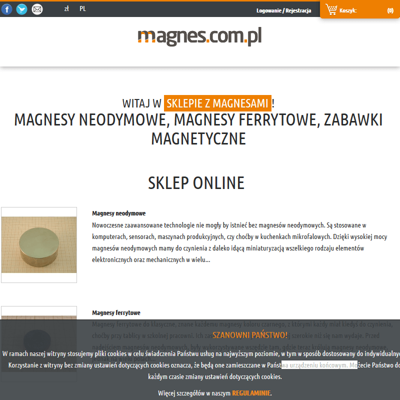 Małe magnesy neodymowe - Warszawa