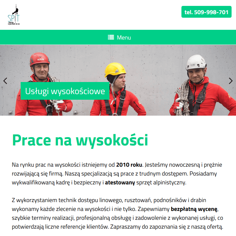 Prace wysokościowe Kraków