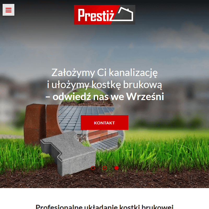 Układanie kostki brukowej - Września