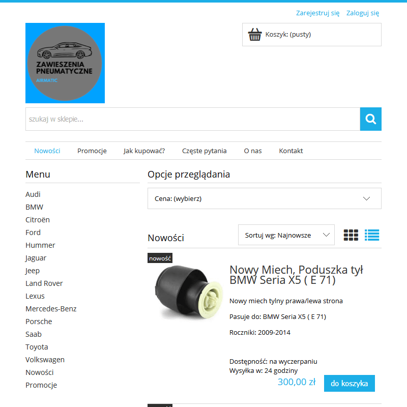 Kolumna tył mercedes